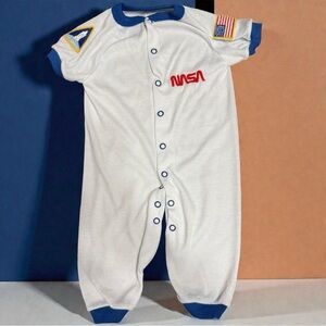 Vintage Teddy Bears NASA Astronaut Baby Romper – Size 12M (Vintage Large)